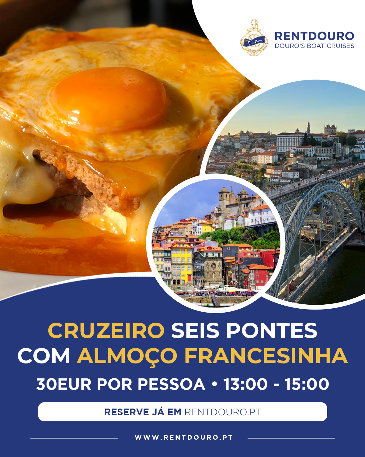 Cruzeiro das Seis Pontes - Almoço com Francesinha